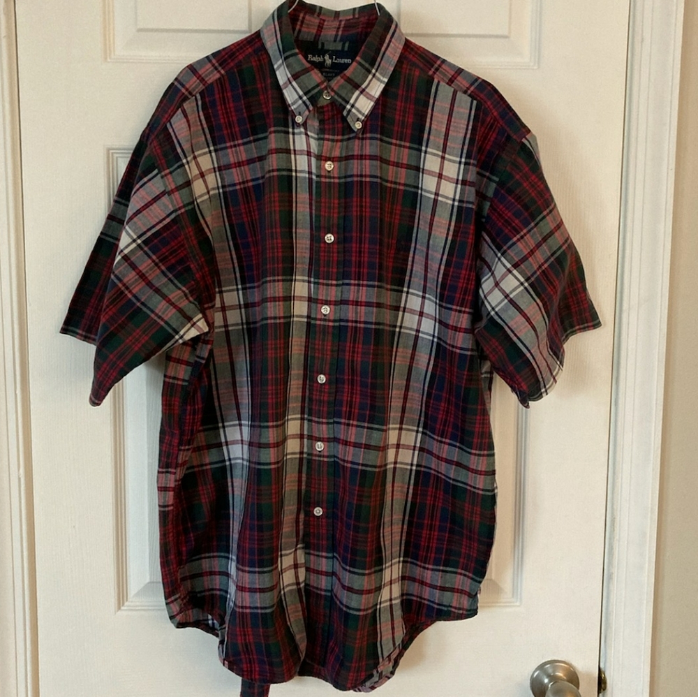Ralph Lauren Blake Madras Plaid Button Down